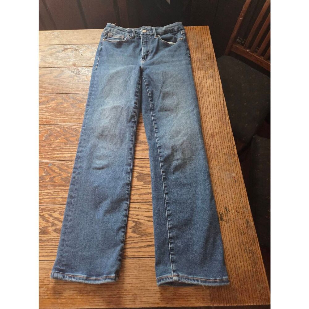 Good American Always Fits Good Legs Straight Jeans Indigo 316 Sz 00-4 - Picture 2 of 5